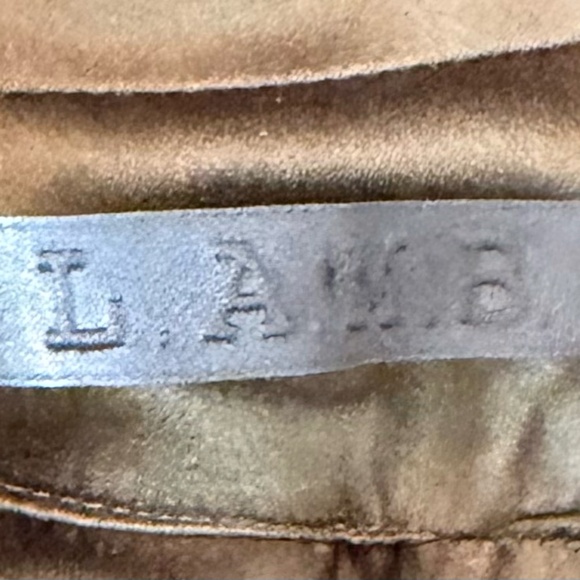 NWOT L.A.M.B. Gwen Stefani Green Lace Up Asymmetrical  Y2K Dress Size 6 - Picture 3 of 15